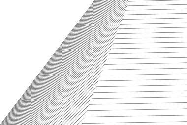 Mimari sanat konseptinde soyut çizgiler, minimal geometrik şekiller, mimari yapı tasarımı