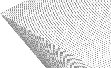 Mimari sanat konseptinde soyut çizgiler, minimal geometrik şekiller, mimari yapı tasarımı