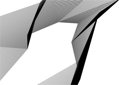 Mimari sanat konseptinde soyut çizgiler, minimal geometrik şekiller, mimari yapı tasarımı