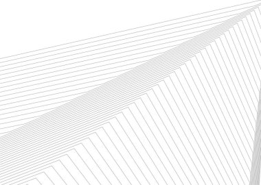 Mimari sanat konseptinde soyut çizgiler, minimal geometrik şekiller, mimari yapı tasarımı