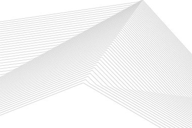 Mimari sanat konseptinde soyut çizgiler, minimal geometrik şekiller, mimari yapı tasarımı