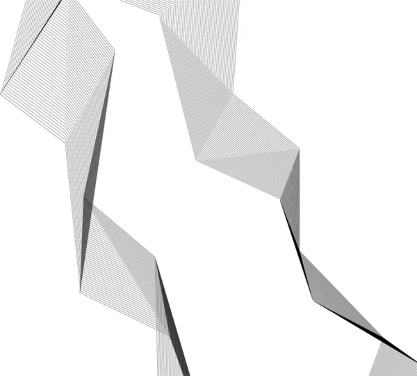 Abstrakcyjne Linie Rysunkowe Koncepcji Sztuki Architektonicznej Minimalne Kształty Geometryczne Projekt — Wektor stockowy