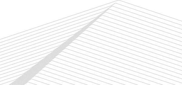 Abstrakt Ritning Linjer Arkitektonisk Konst Koncept Minimala Geometriska Former Arkitektonisk — Stock vektor