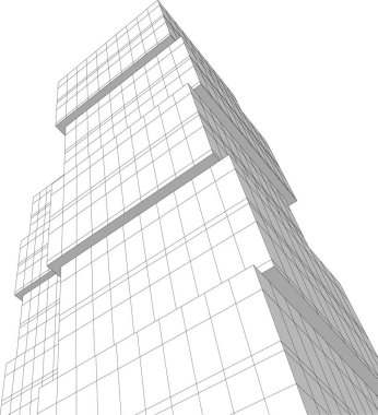 soyut mimari duvar kağıdı tasarımı, dijital konsept arkaplan 