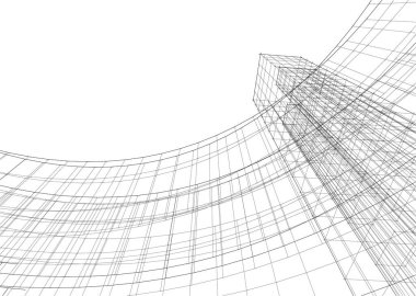 soyut mimari duvar kağıdı tasarımı, dijital konsept arkaplan 