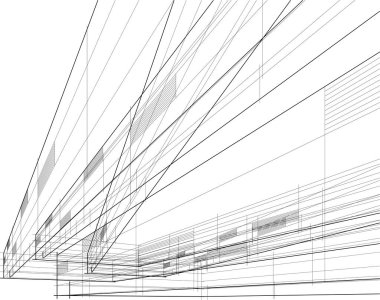 soyut mimari duvar kağıdı tasarımı, dijital konsept arkaplan 