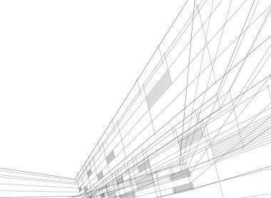soyut mimari duvar kağıdı tasarımı, dijital konsept arkaplan 