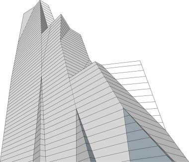 soyut mimari duvar kağıdı tasarımı, dijital konsept arkaplan 