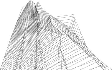 soyut mimari duvar kağıdı tasarımı, dijital konsept arkaplan 