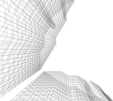 soyut mimari duvar kağıdı tasarımı, dijital konsept arkaplan