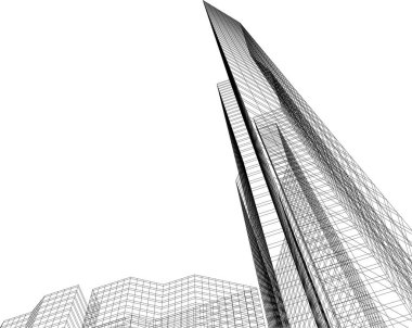 soyut mimari duvar kağıdı tasarımı, dijital konsept arkaplan