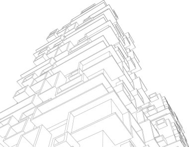 soyut mimari duvar kağıdı, dijital arkaplan