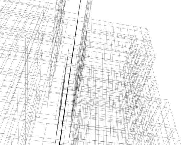 Абстрактный Архитектурный Дизайн Обоев Цифровой Концепт Фон — стоковый вектор