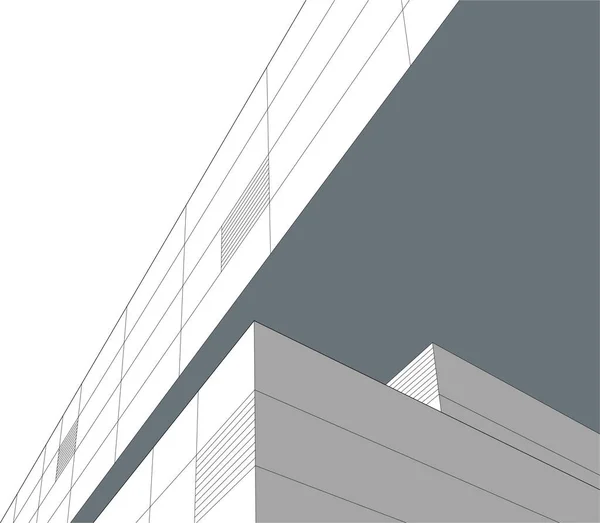 Design Papel Parede Arquitetônico Abstrato Fundo Conceito Digital — Vetor de Stock