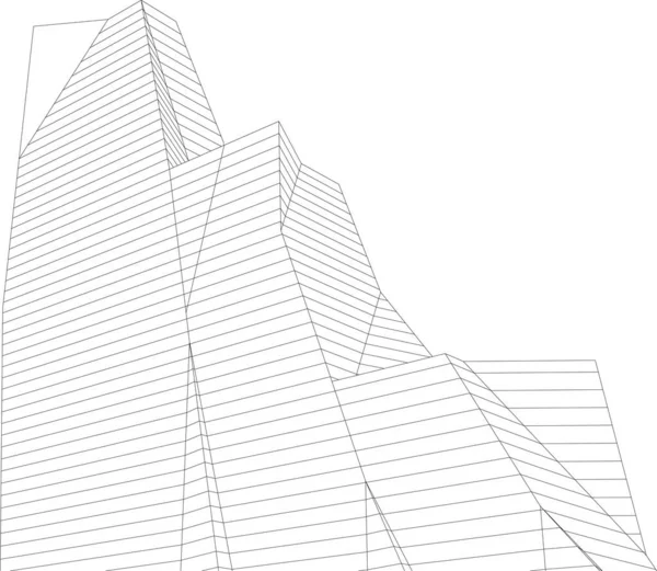 Абстрактный Архитектурный Дизайн Обоев Цифровой Концепт Фон — стоковый вектор