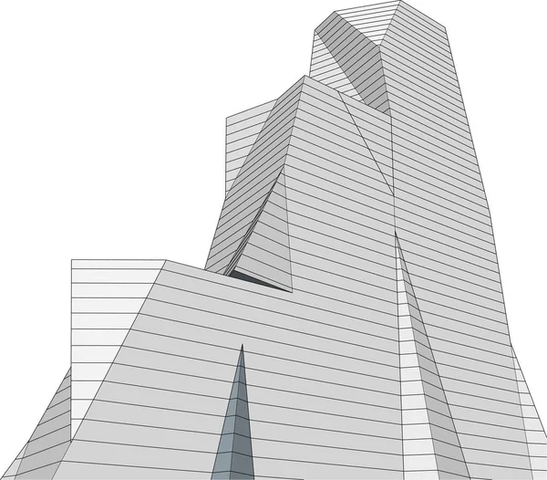 抽象的な建築壁紙のデザインデジタルコンセプトの背景 — ストックベクタ