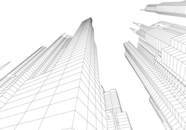 抽象的な建築壁紙やデジタル背景 — ストックベクタ