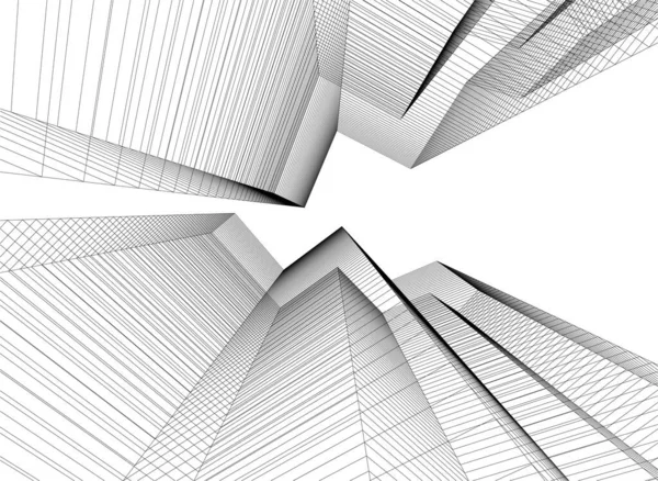 Abstract Architectonisch Behang Digitale Achtergrond — Stockvector