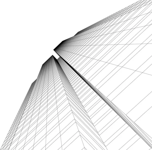 Абстрактный Архитектурный Дизайн Обоев Цифровой Концепт Фон — стоковый вектор