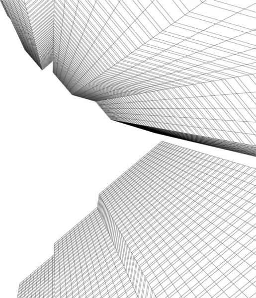 Abstrakcyjna Tapeta Architektoniczna Tło Cyfrowe — Wektor stockowy