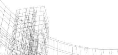 soyut mimari duvar kağıdı tasarımı, dijital konsept arkaplan