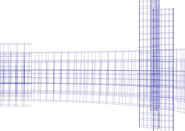 Streszczenie Geometryczne Tło Liniami Kwadratów — Wektor stockowy