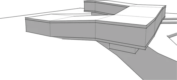 Abstrakcyjna Tapeta Architektoniczna Tło Cyfrowe — Wektor stockowy