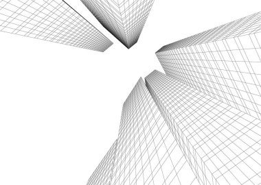 soyut mimari duvar kağıdı tasarımı, dijital konsept arkaplan