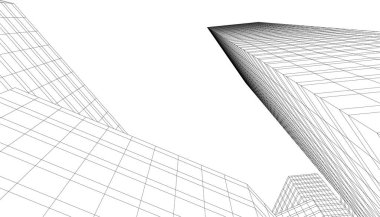 soyut mimari duvar kağıdı tasarımı, dijital konsept arkaplan