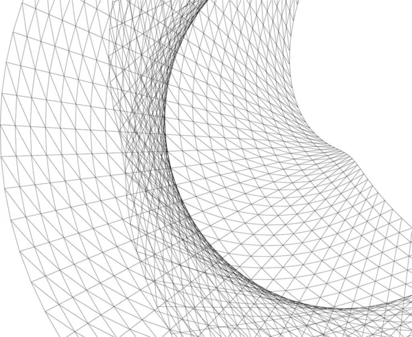 抽象的な建築壁紙デザインデジタルコンセプト背景デザインビル形状のCadファサード — ストックベクタ