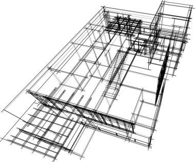soyut mimari duvar kağıdı tasarımı, dijital konsept arkaplan