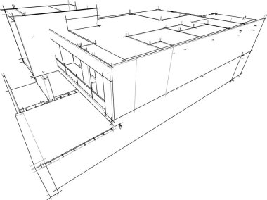 soyut mimari duvar kağıdı tasarımı, dijital konsept arkaplan