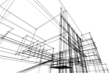 soyut mimari duvar kağıdı, dijital arkaplan