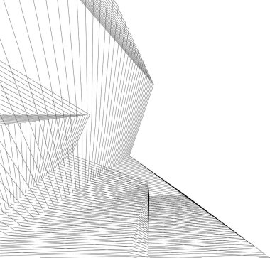 soyut mimari duvar kağıdı tasarımı, dijital konsept arkaplan