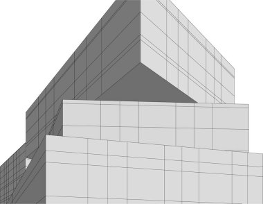 soyut mimari duvar kağıdı tasarımı, dijital konsept arkaplan