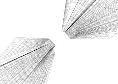 soyut mimari duvar kağıdı tasarımı, dijital konsept arkaplan