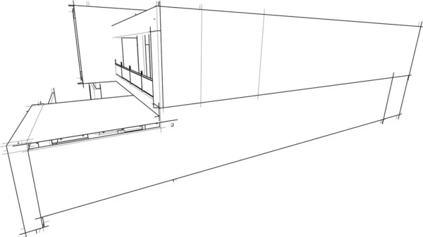 抽象的な建築壁紙やデジタル背景 — ストックベクタ