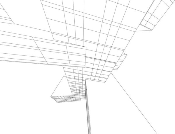 abstract architectural wallpaper design, digital concept background