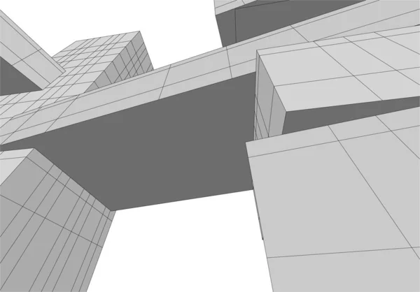 Абстрактный Архитектурный Дизайн Обоев Цифровой Концепт Фон — стоковый вектор