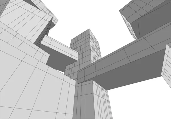 Абстрактный Архитектурный Дизайн Обоев Цифровой Концепт Фон — стоковый вектор