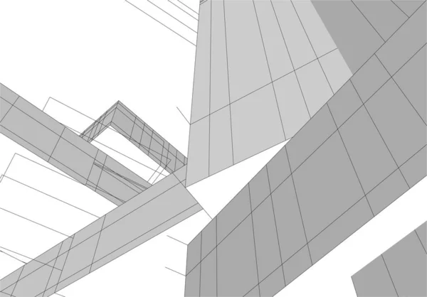 抽象的な建築壁紙のデザインデジタルコンセプトの背景 — ストックベクタ