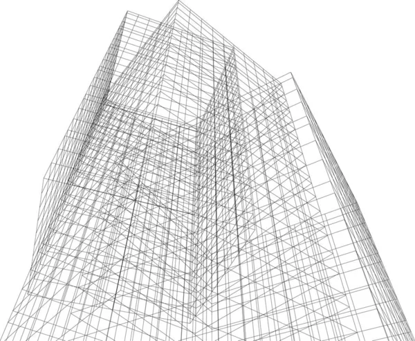 抽象的な建築壁紙のデザインデジタルコンセプトの背景 — ストックベクタ