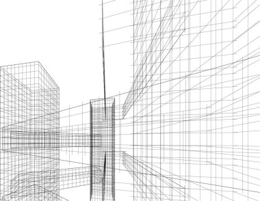 soyut mimari duvar kağıdı tasarımı, dijital konsept arkaplan