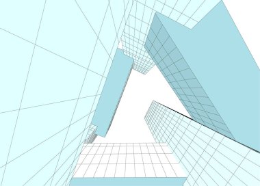 soyut mimari duvar kağıdı tasarımı, dijital konsept arkaplan