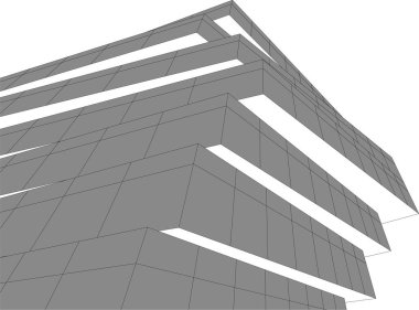 soyut mimari duvar kağıdı tasarımı, dijital konsept arkaplan