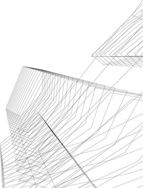 soyut mimari duvar kağıdı tasarımı, dijital konsept arkaplan