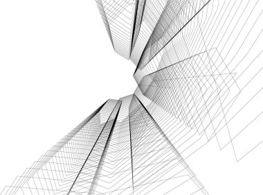 soyut mimari duvar kağıdı tasarımı, dijital konsept arkaplan