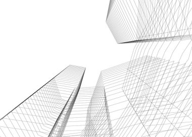 soyut mimari duvar kağıdı tasarımı, dijital konsept arkaplan