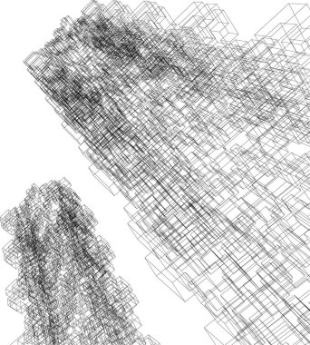 soyut mimari duvar kağıdı tasarımı, dijital konsept arkaplan