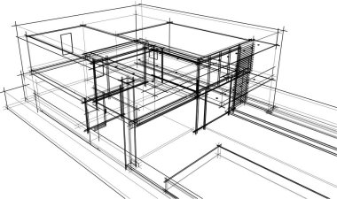 soyut mimari duvar kağıdı tasarımı, dijital konsept arkaplan